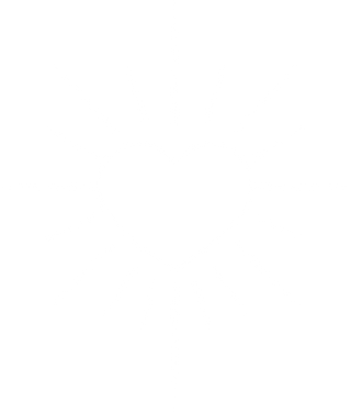 Logo for Loren Estes brand featuring a heart and rays all in white.