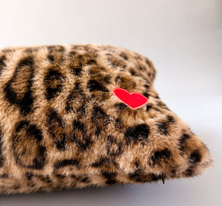 Muse | Leopard Faux Fur Lumbar Pillow
