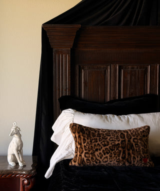 Muse | Leopard Faux Fur Lumbar Pillow
