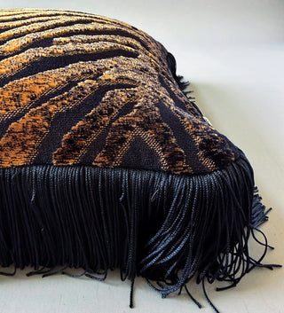 Sable | Tiger Print Fringe Pillow